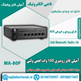 آمپلی فایر رومیزی 100 وات اهمی ولتی