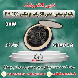بلندگو سقفی 30 وات تیوتردار فونیکس PH-109