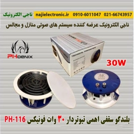 بلندگو سقفی 30W فونیکس PH-116