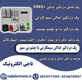 پک دزدگیر اماکن سیم کارتی EX65+ با چشم بیسیم