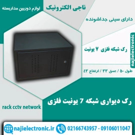 رک دیواری شبکه 7 یونیت فلزی