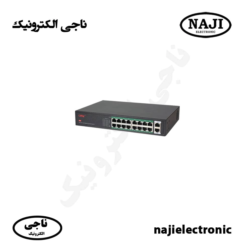 سوئیچ 16 پورت شبکه POE دار 3016PLS