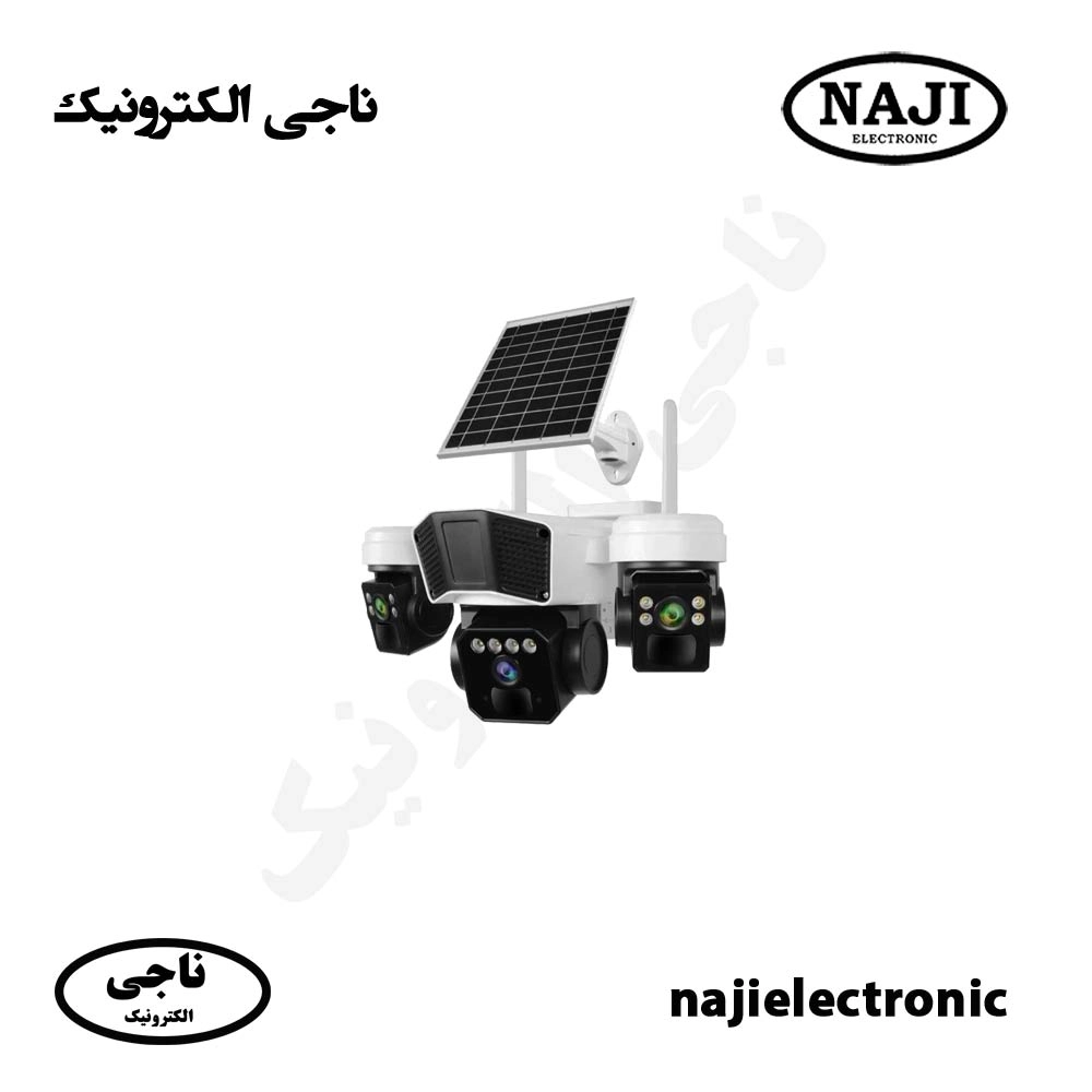 دوربین اسپیددام سه لنز سولار سیمکارتی 12MP